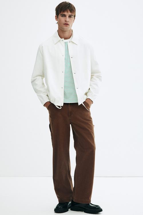 Loose fit t-shirt - green striped