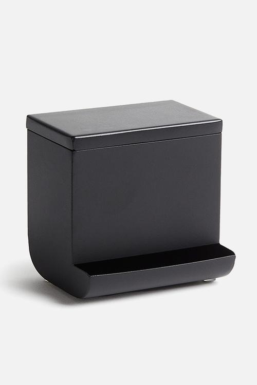 Metal cotton-bud dispenser - black