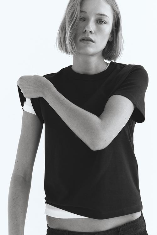 Cotton T-shirt - black