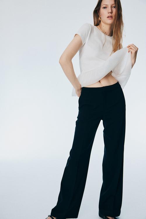 Tailored trousers - black