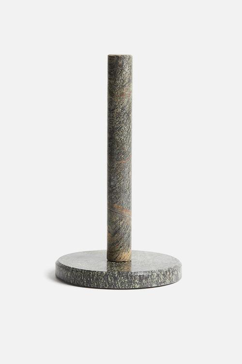 Marble paper towel holder - green/marbled
