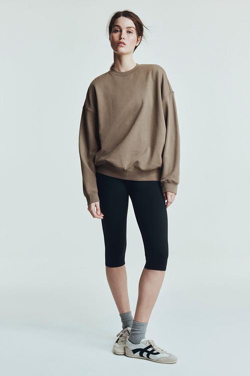 Sports sweatshirt - dark beige