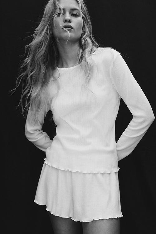 Pointelle pyjamas - white