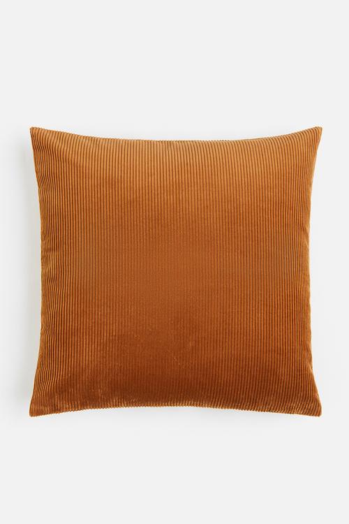 Corduroy cushion cover - camel brown 