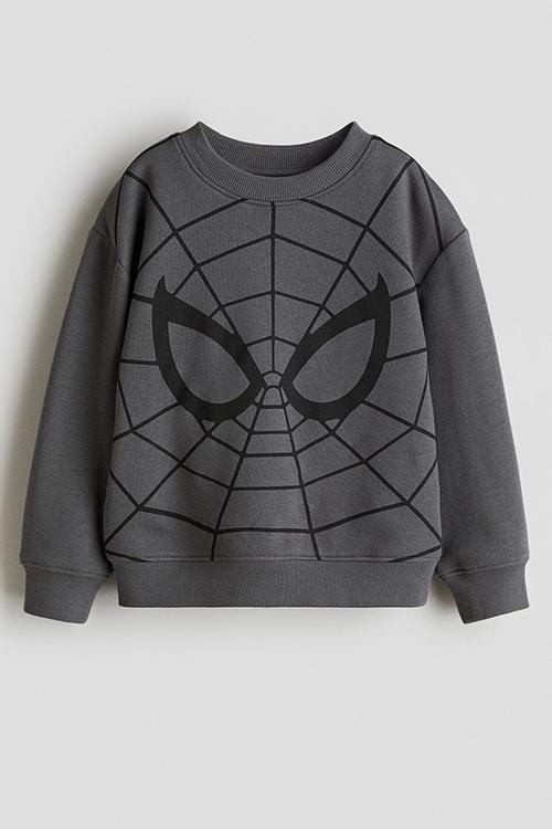 Printed sweatshirt - dark grey/spider-man 