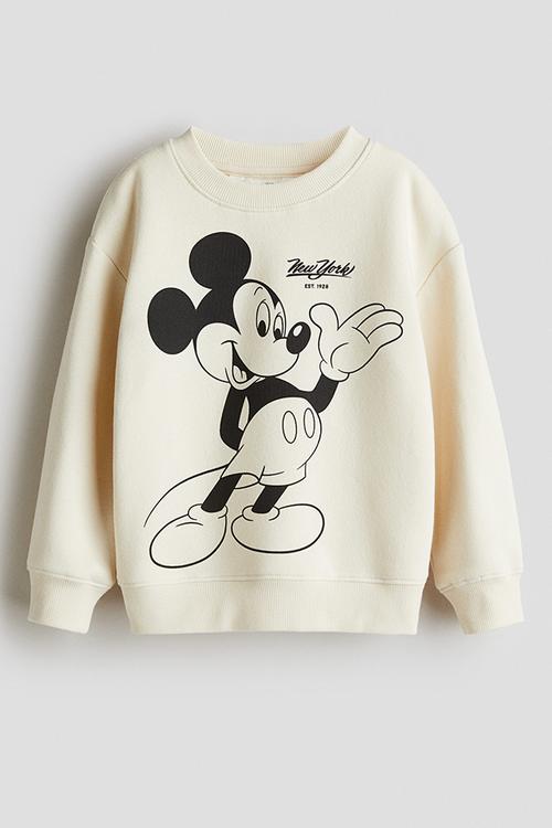 Printed sweatshirt - cream/mickey mouse 