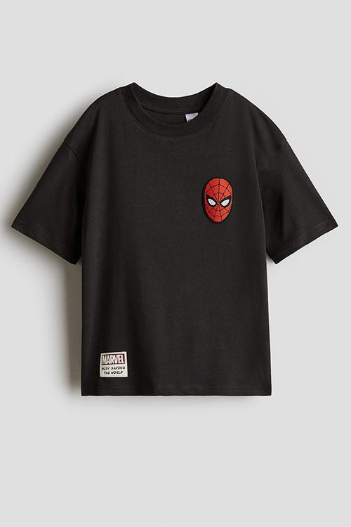 Oversized printed T-shirt - dark grey/spider-man 
