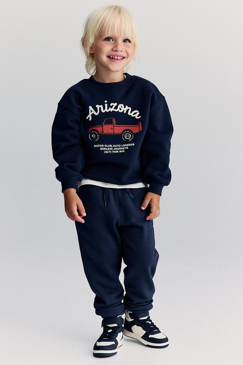 Cotton joggers - dark blue
