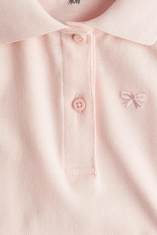 A-line piqué dress - light pink