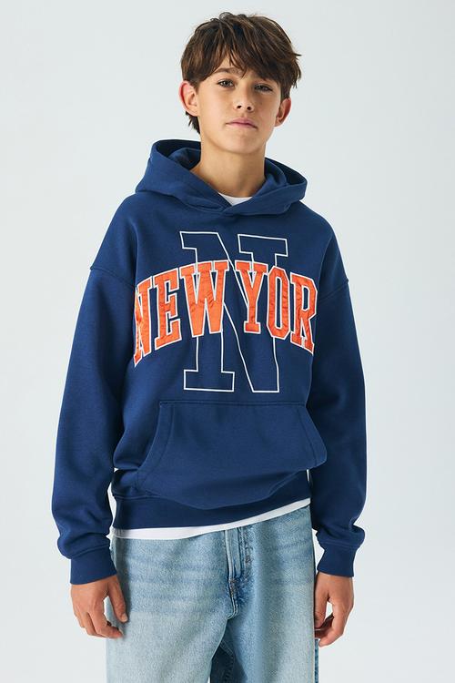 Hoodie - blue/new york