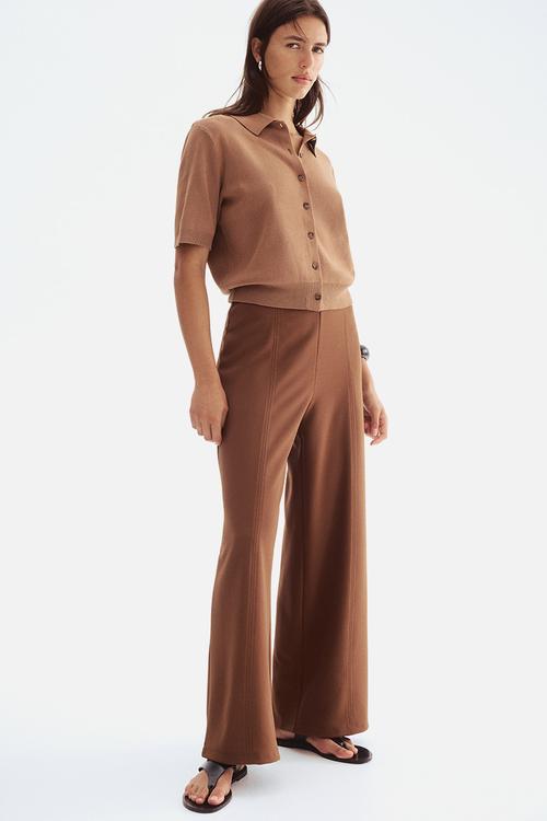 Wide trousers - brown