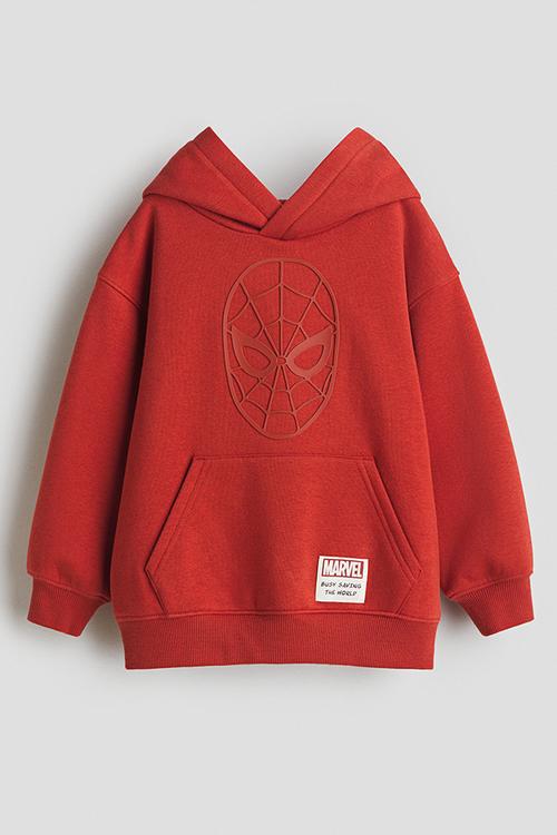 Printed hoodie - red marvel comics