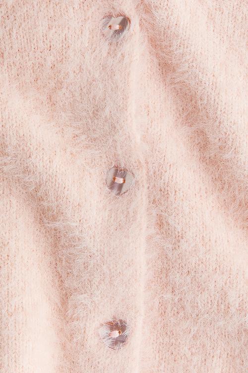 Fluffy cardigan - light pink