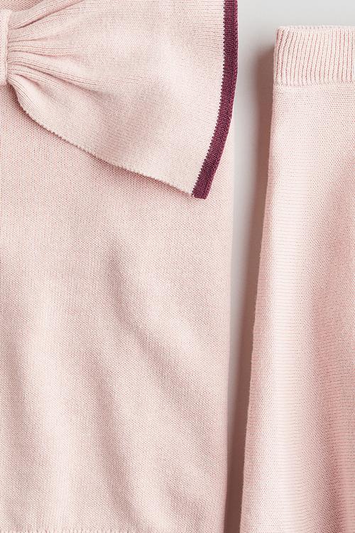2-Piece jumper and skirt set - light pink