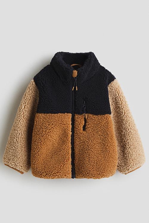 Teddy jacket - brown,multi