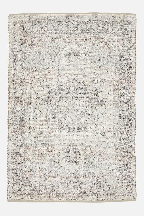 Jute & Wool Antique Rug - Multi