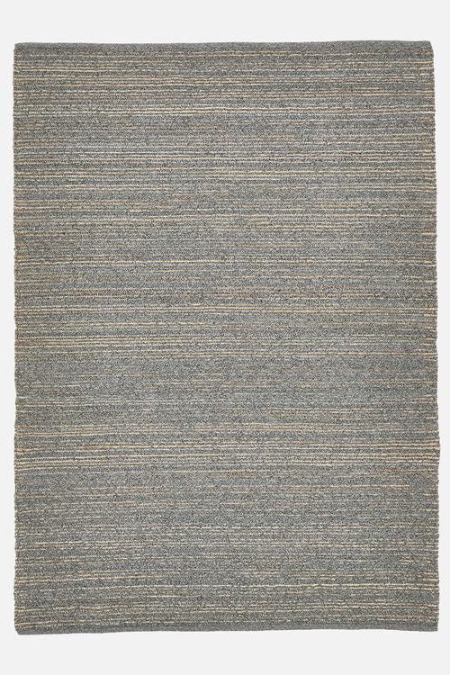 Eris Handwoven Wool Jute Rug - Charcoal