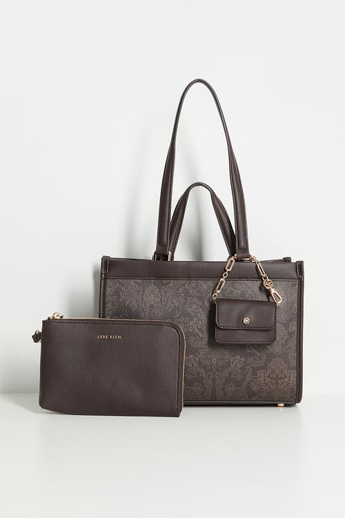 Exclusive Double Handle Bonded Tote Bag - Espresso