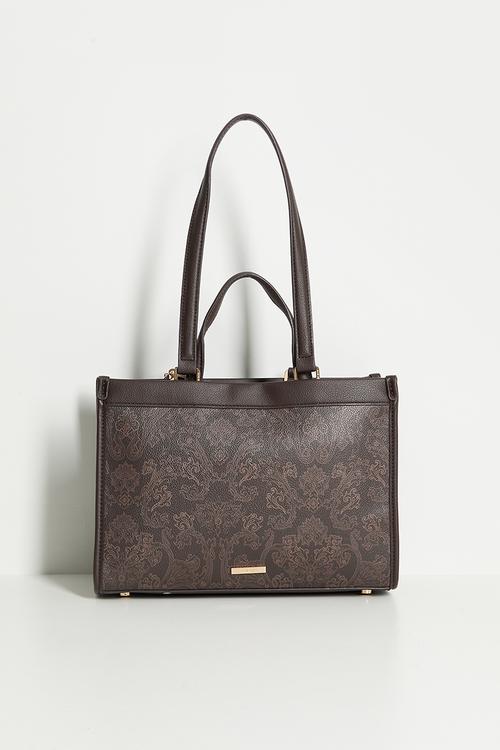 Exclusive Double Handle Bonded Tote Bag - Espresso