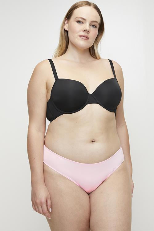 Plus willa-2pp brief - black/pink