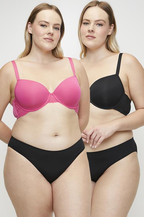 Plus willa-2pp demi - pink/black