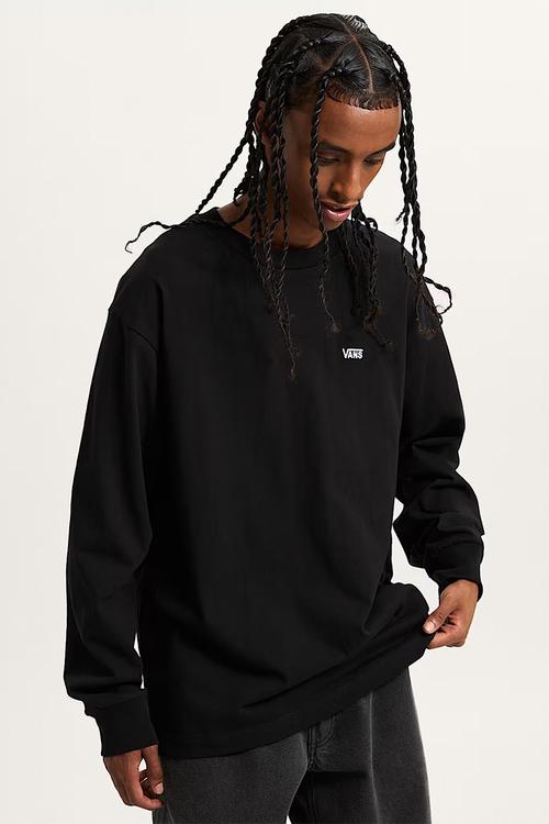 LEFT CHEST II LOOSE LS - Black