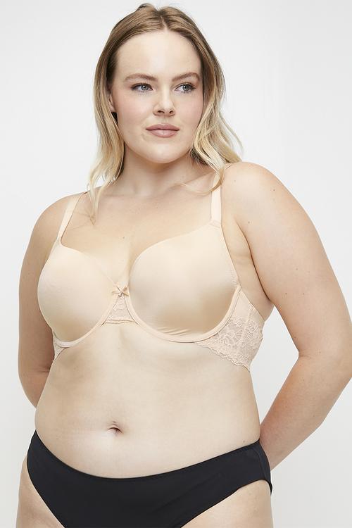 Plus adele light padded demi - nude