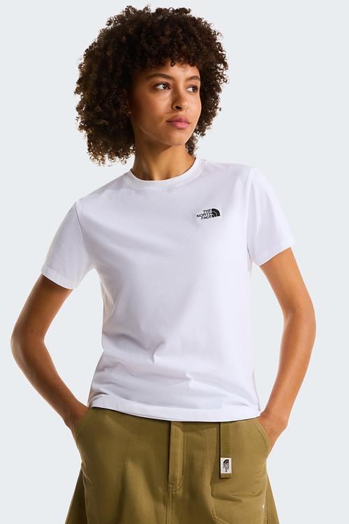 W Evolution Simple Dome Slim Short Sleeve Tee - Tnf White