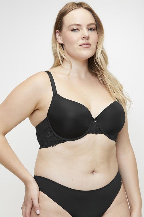 Plus adele light padded demi - black