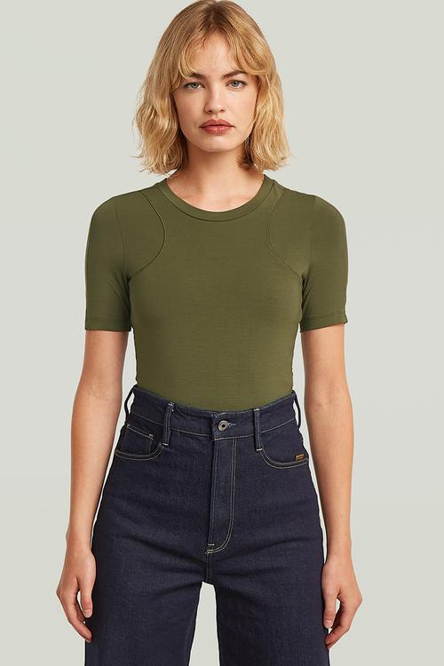 2nd skin bodysuit r t wmn - Shadow olive
