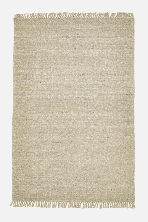Handwoven Wool Rug - Natural