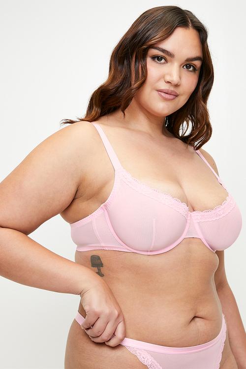 Plus misha-2pp wired_bra - pink/black