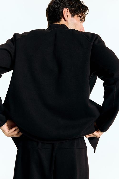 Sports bomber jacket with drymove™ - black