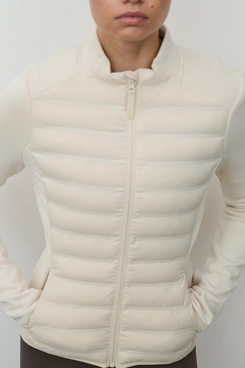 Hybrid padded jacket with thermomove™ - light beige