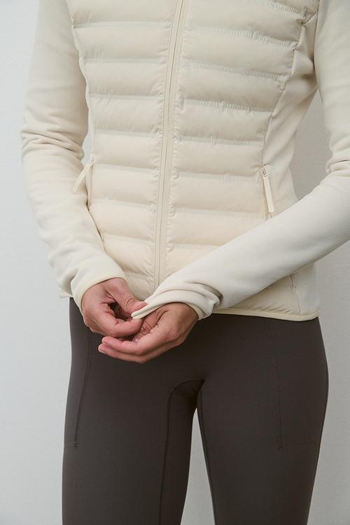 Hybrid padded jacket with thermomove™ - light beige