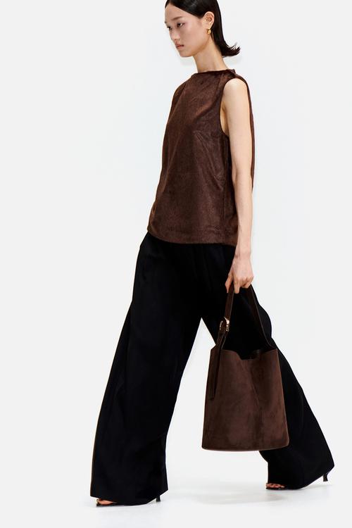 Bucket bag - dark brown