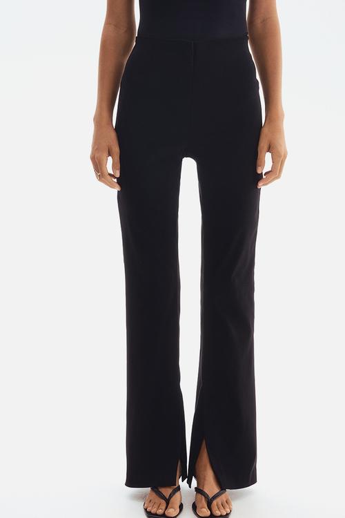 Bootcut trousers - black