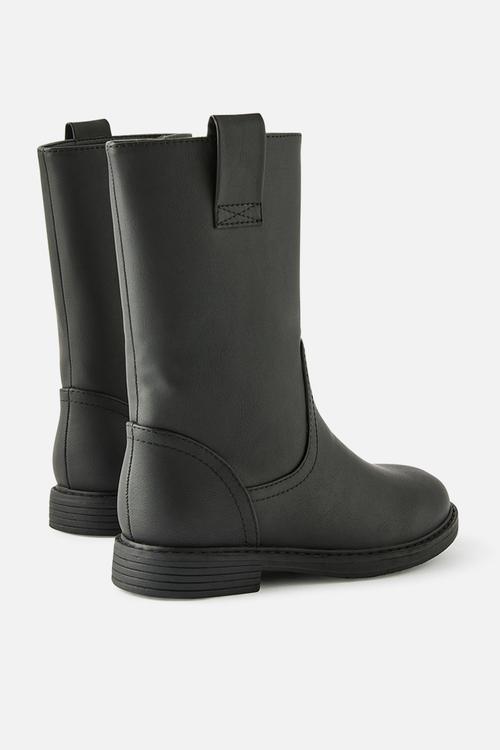 Sadie saddle boot - black