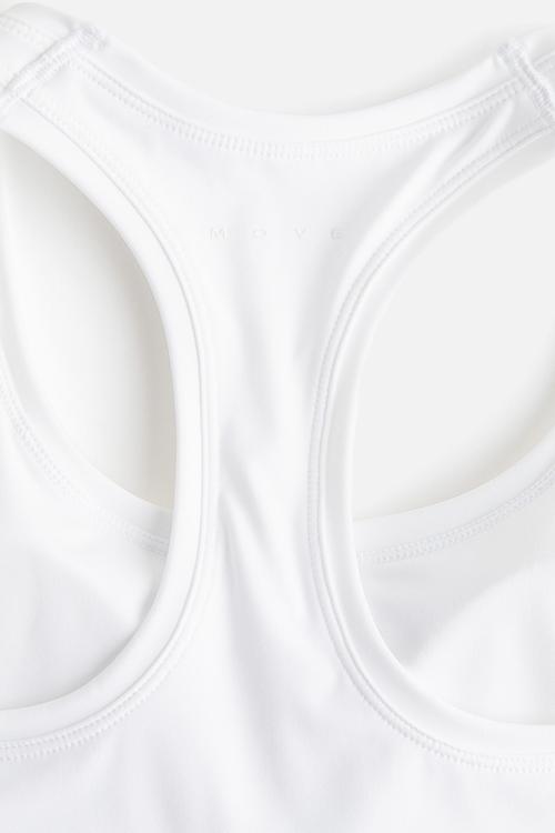 Sports bra with cool handfeel drymove™ - white
