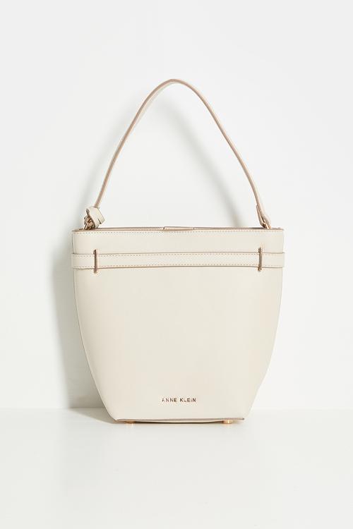 Exclusive Bucket With Detachable Strap Bag-Parchment