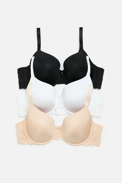 Adele 3 pack demi bra - multi