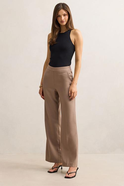 Marissa wide leg pants in oak
