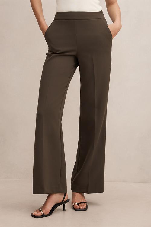 Marissa wide leg pants  in olive suit