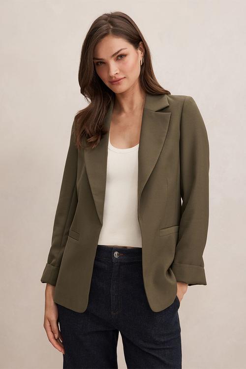 Dylan boyfriend blazer in khaki