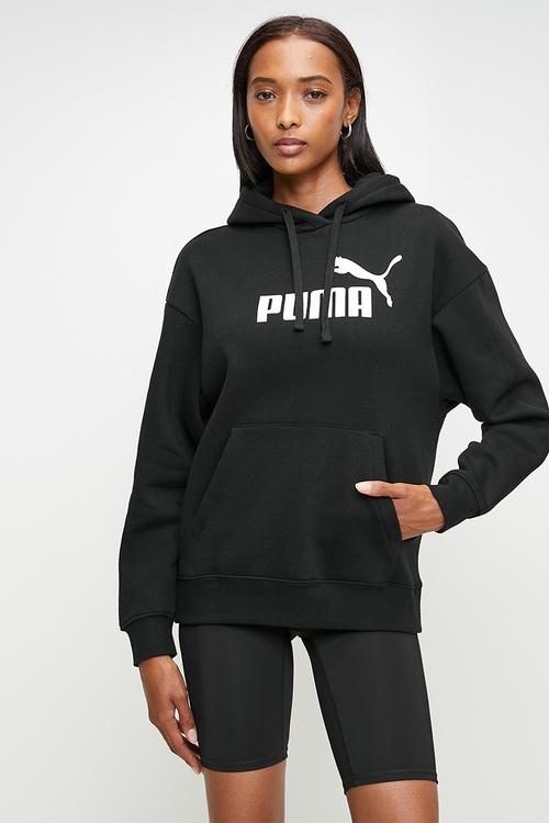 Ess No. 1 Logo Comfort Hoodie Fl W - Puma Black