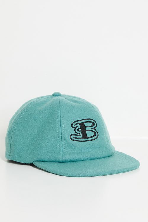 Preppy Wool Blend Cap- Aqua Teal