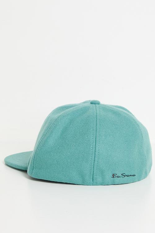 Preppy Wool Blend Cap- Aqua Teal