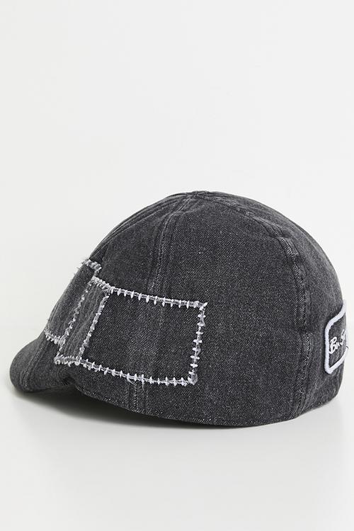 Denim Dixie Patch Hat - Black