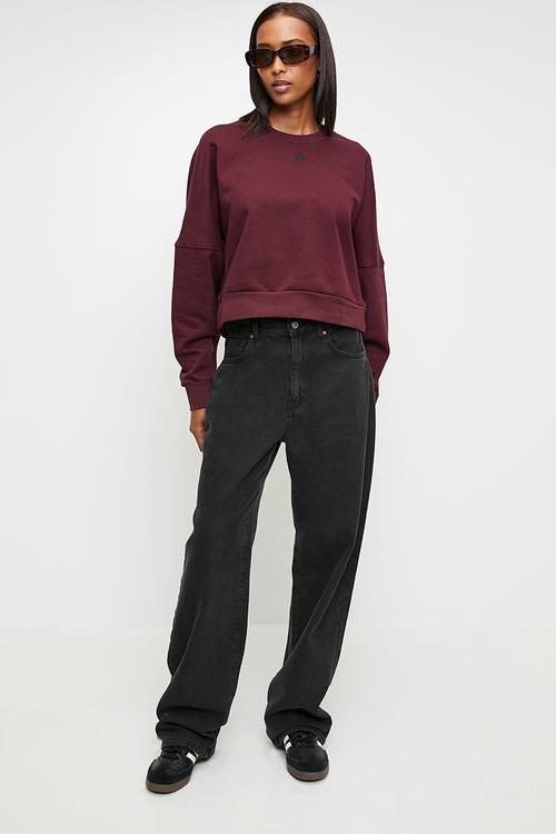 Ess Crew Fl W S26 - Maroon
