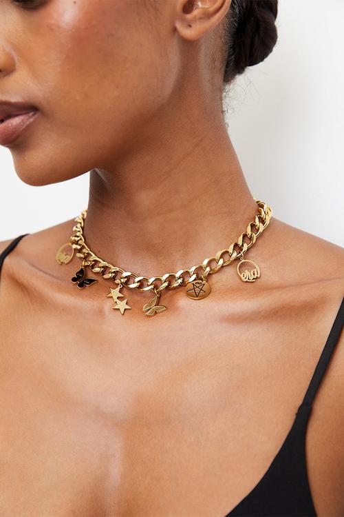 Era Charm Choker - Gold